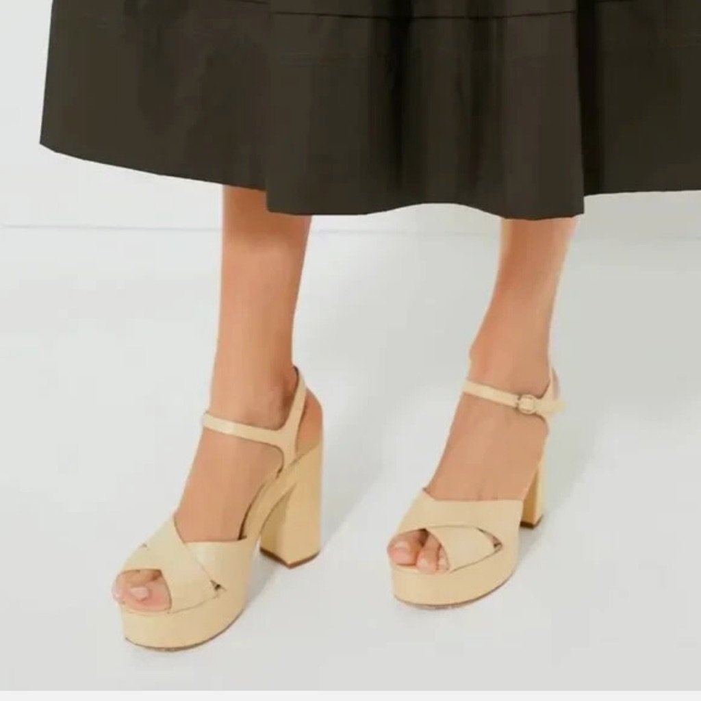 New Tuckernuck Raffia Pippa Platform Heels
